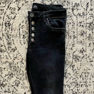 KUT from the allots black high waisted skinny jeans